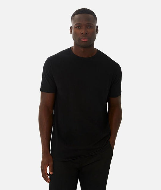 Basic Crew Tee-Black