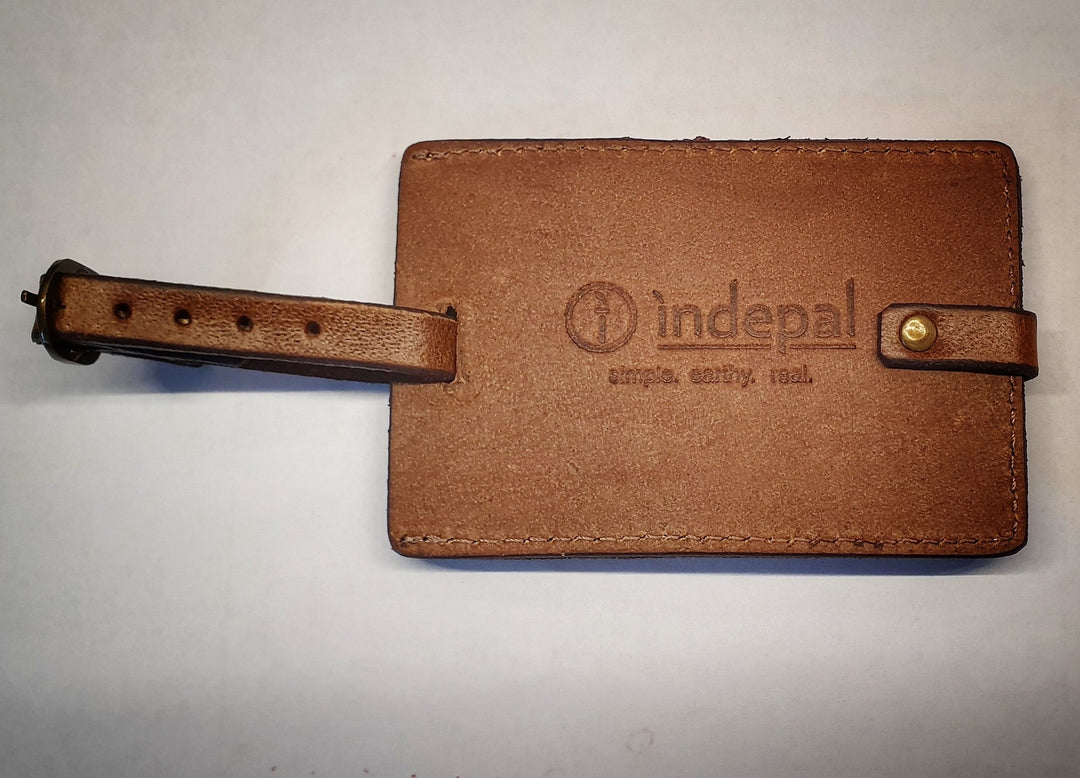 Leather Luggage Tag-Perry