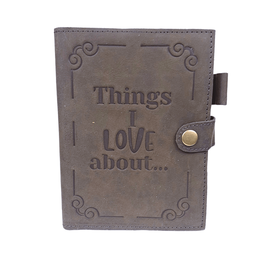 Things I Love - Tag Lock Leather Journal