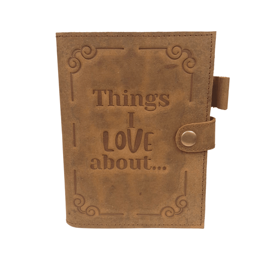 Things I Love - Tag Lock Leather Journal