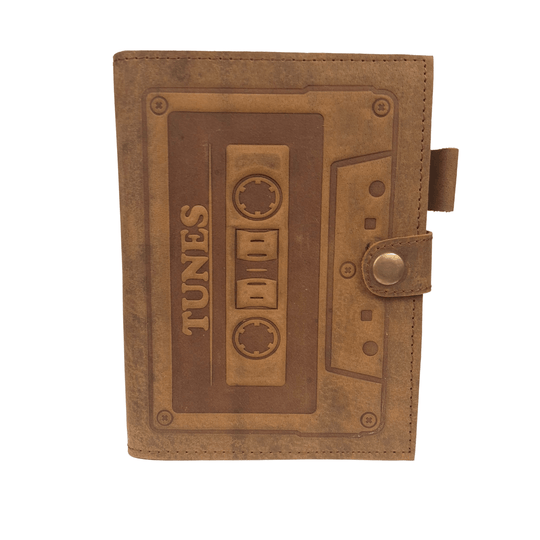 Tunes - Tag Lock Leather Journal
