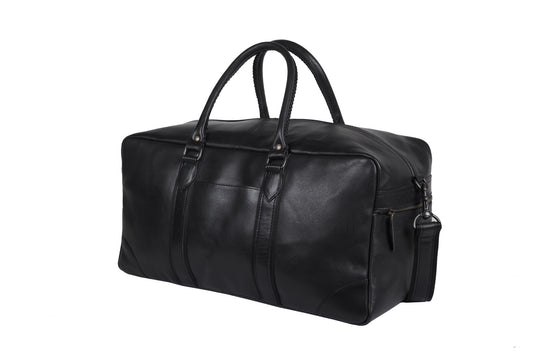 Lincoln Leather Duffle Bag - Antique Black - v3