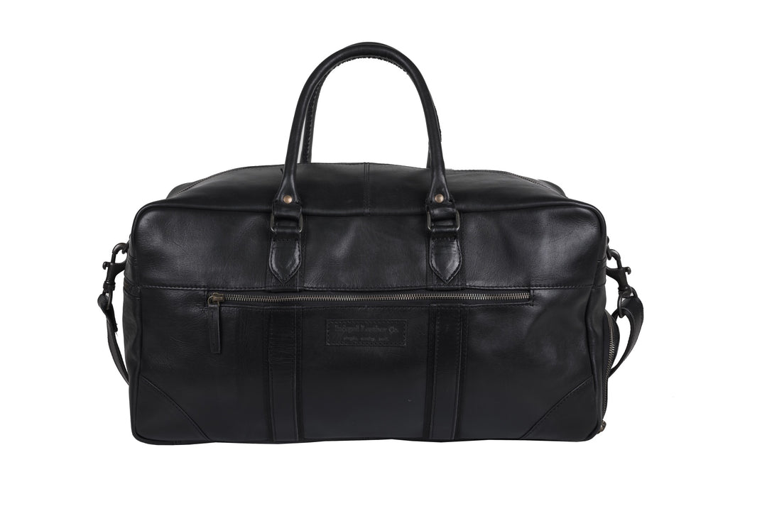 Lincoln Leather Duffle Bag - Antique Black - v2