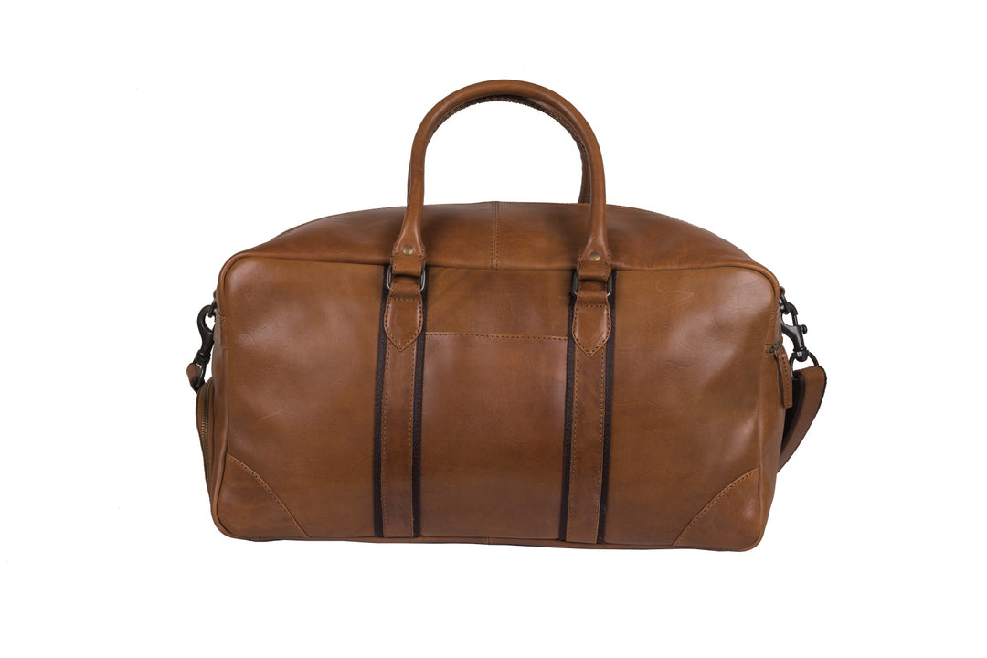 Lincoln Leather Dufffle Bag - Antique Tan - v4