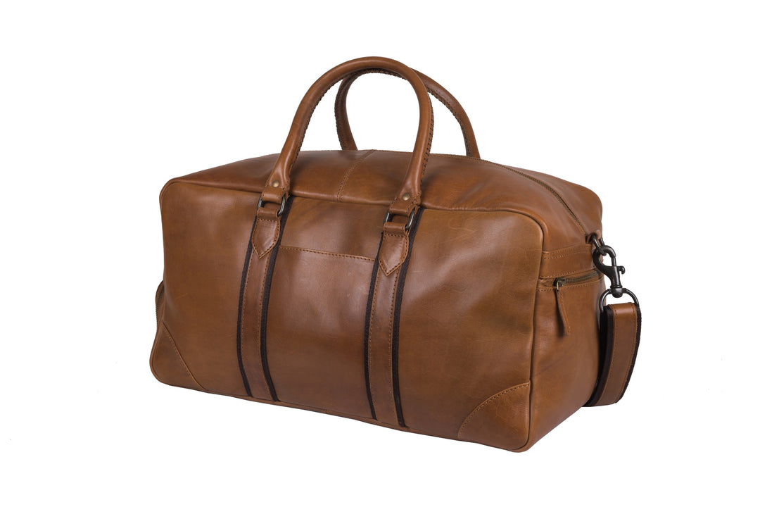 Lincoln Leather Dufffle Bag - Antique Tan - v3