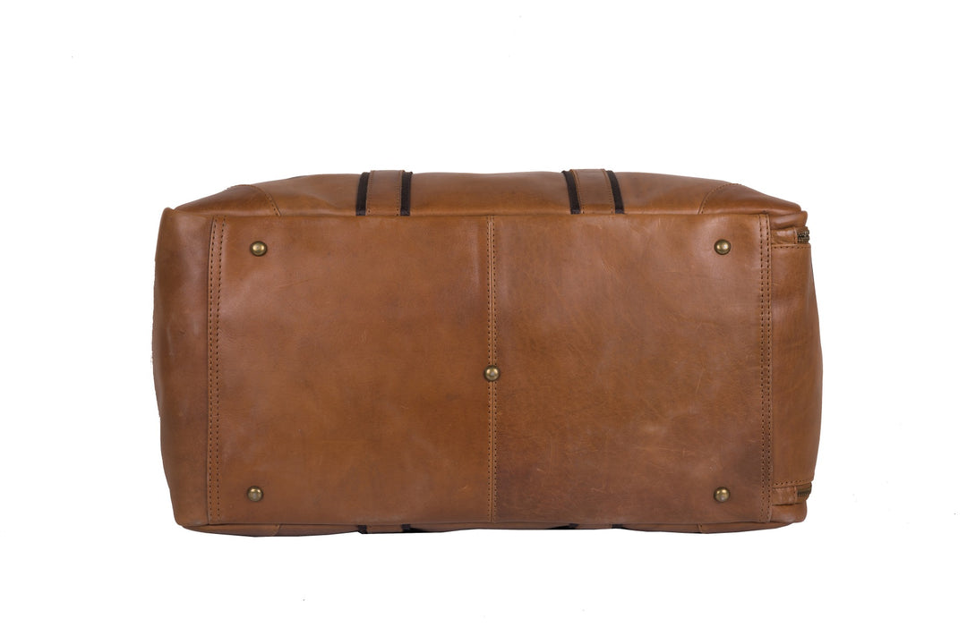 Lincoln Leather Dufffle Bag - Antique Tan Bags - Duffle mens-leather-duffle-bag-lincoln-duffle indepal-leather.myshopify.com