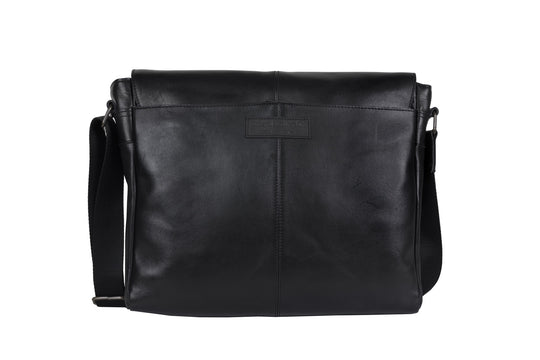 Leather Laptop Bag for Men - Macquarie Black