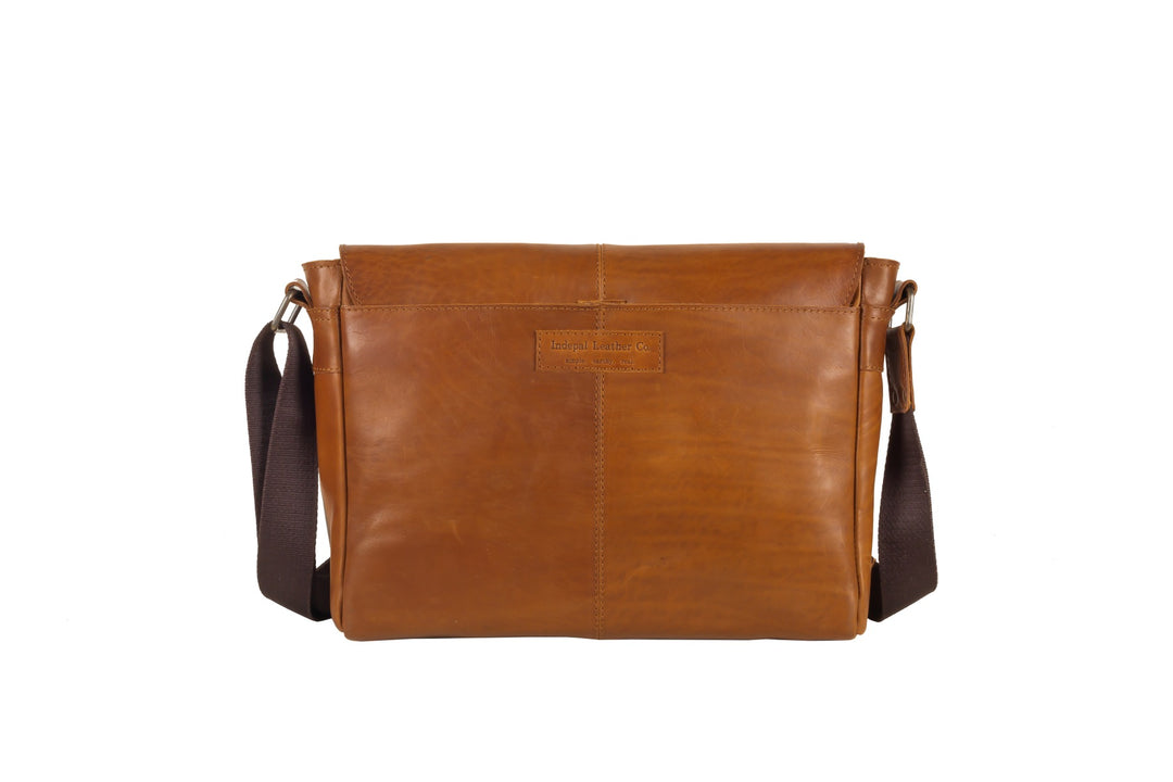 Leather Laptop Bag for Men - Macquarie Tan v2