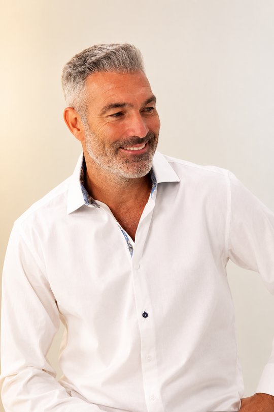 Marple Long Sleeve Shirt - White