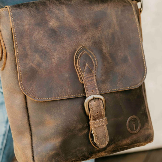 Leather Messenger Bag for Men - Nomad…