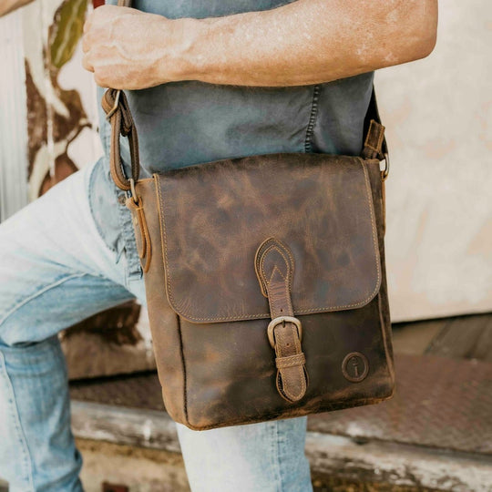 Leather Messenger Bag for Men - Nomad…