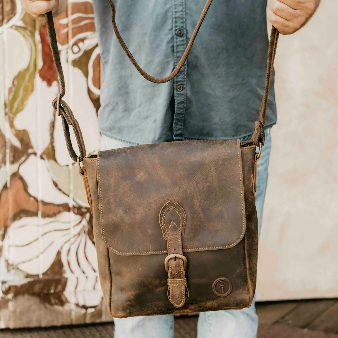 Leather Messenger Bag for Men - Nomad…