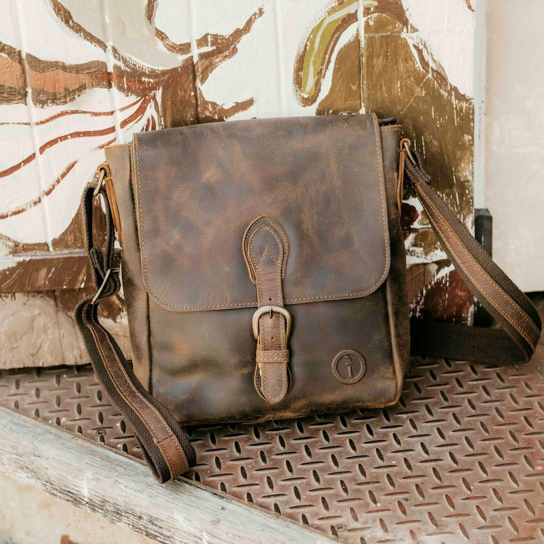 Leather Messenger Bag for Men - Nomad…