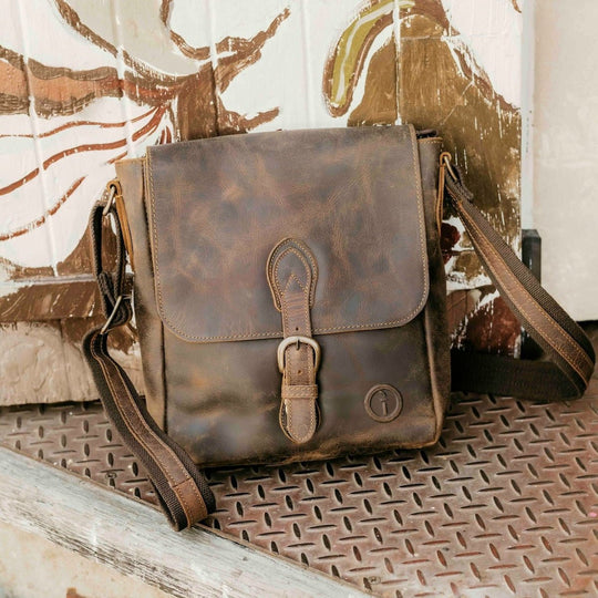 Leather Messenger Bag for Men - Nomad…