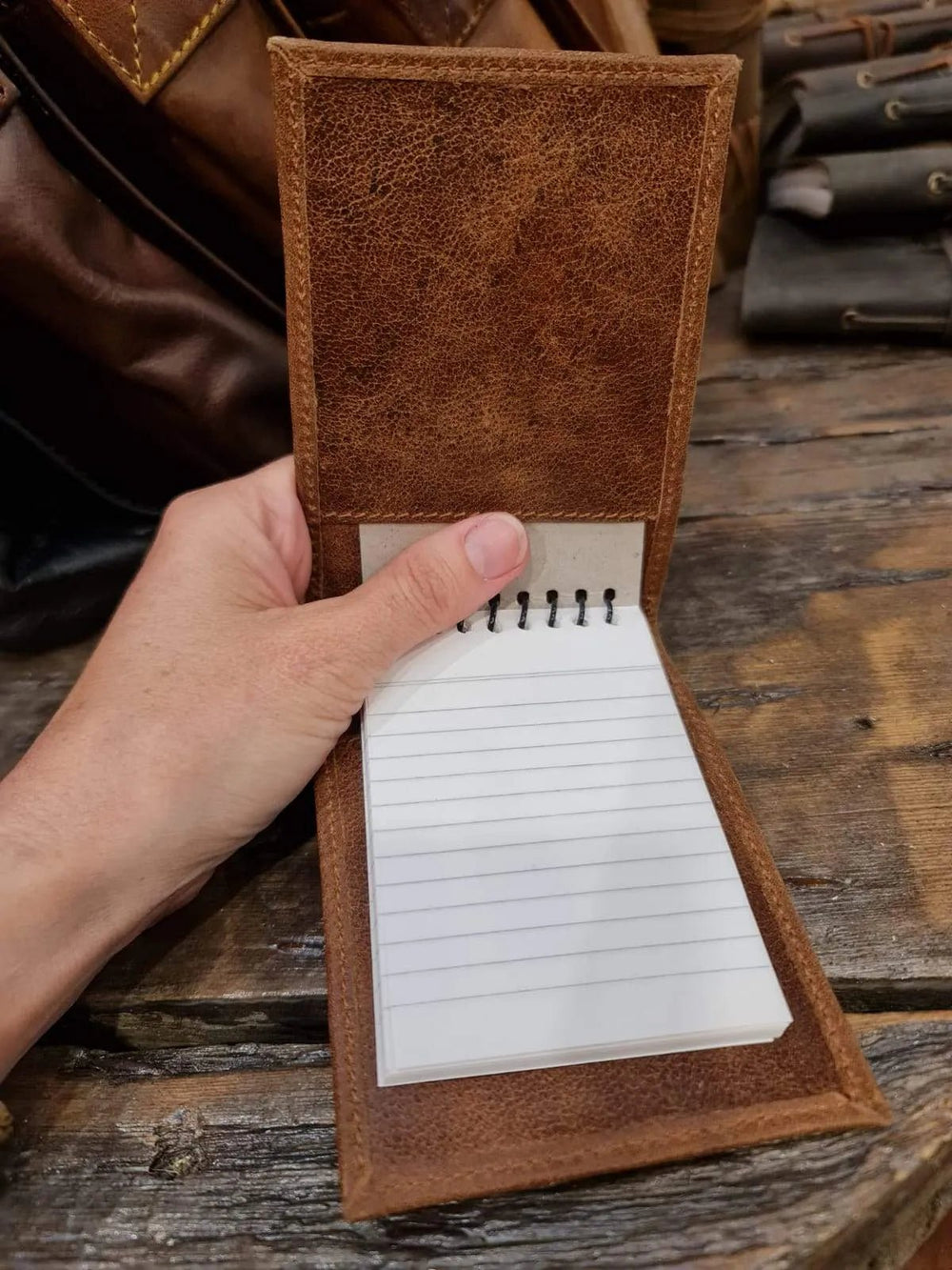 Journals - Other leather-notebook-cover-pocket-book indepal-leather.myshopify.com