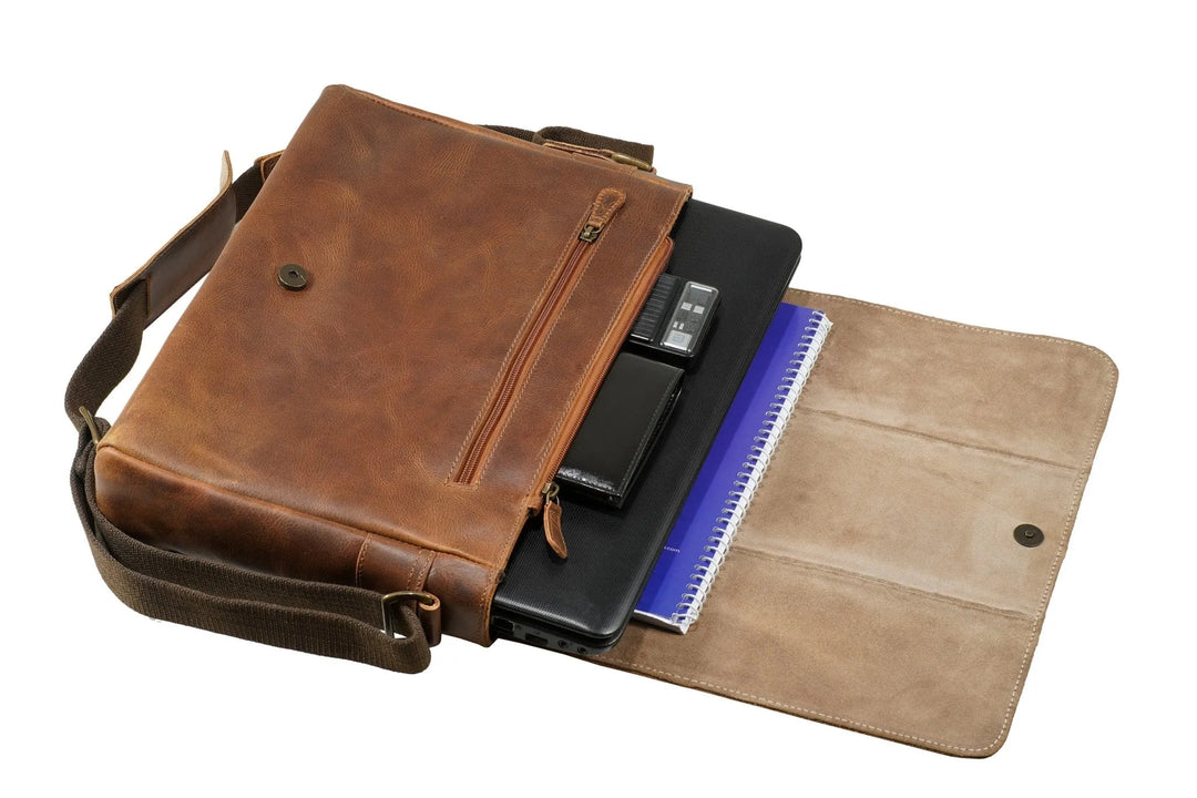 Bags - Satchel - Messenger soldier-15-mens-leather-messenger-bag indepal-leather.myshopify.com