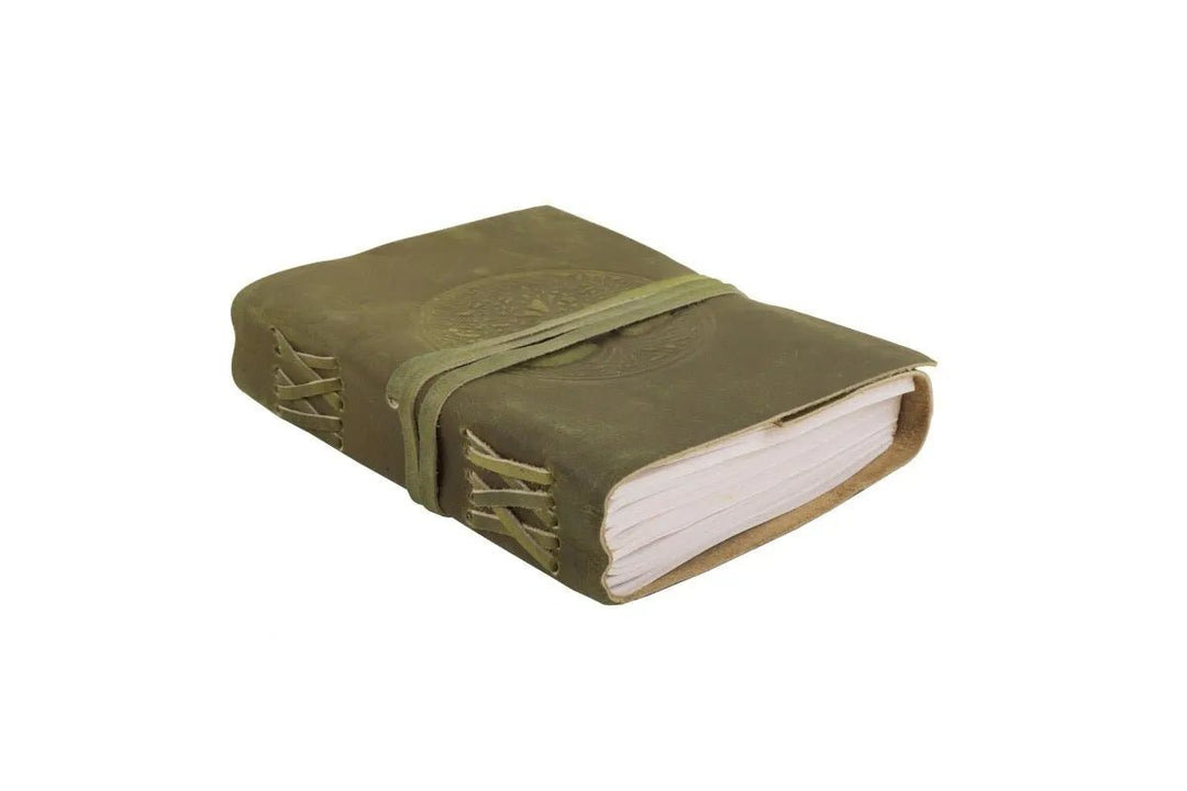 handmade rustic leather journals - tree of life Journals - Other tree-of-life-5x7 indepal-leather.myshopify.com