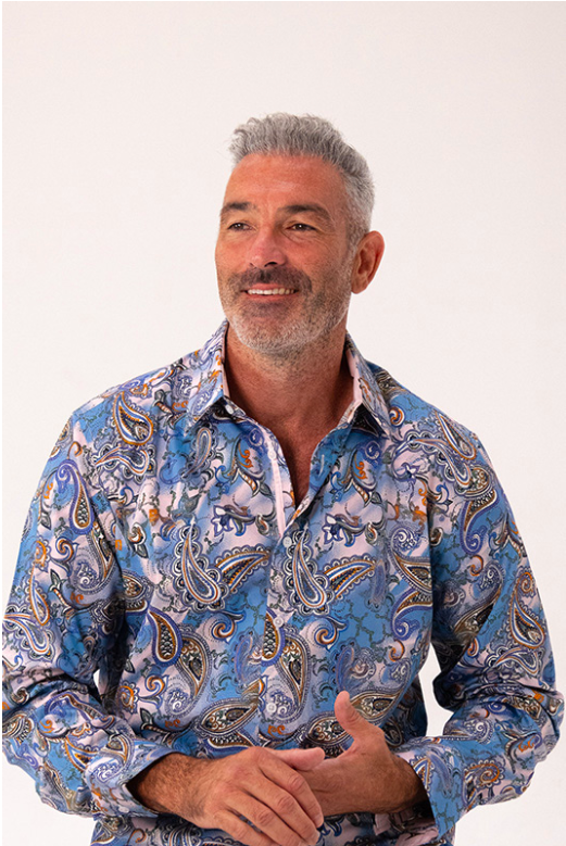 Walkden Long Sleeve Shirt - Sky