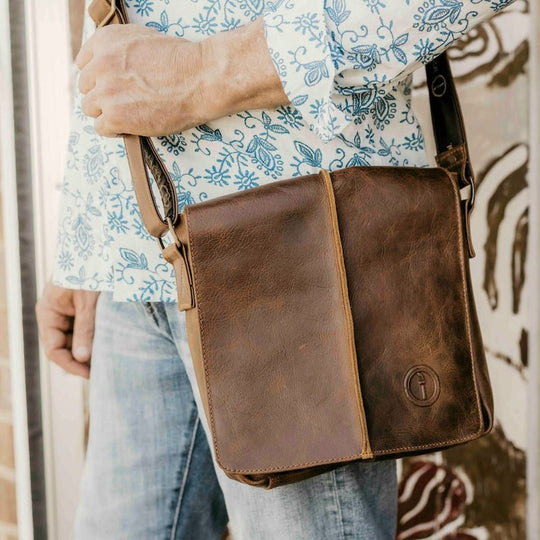 Leather Messenger Bag - Wanderer - Small…