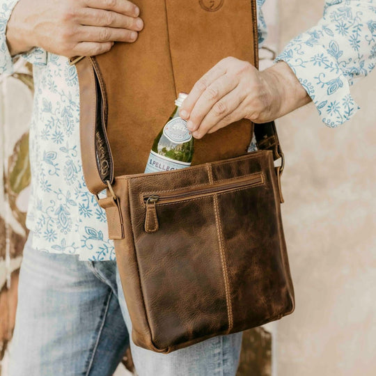 Leather Messenger Bag - Wanderer - Small…