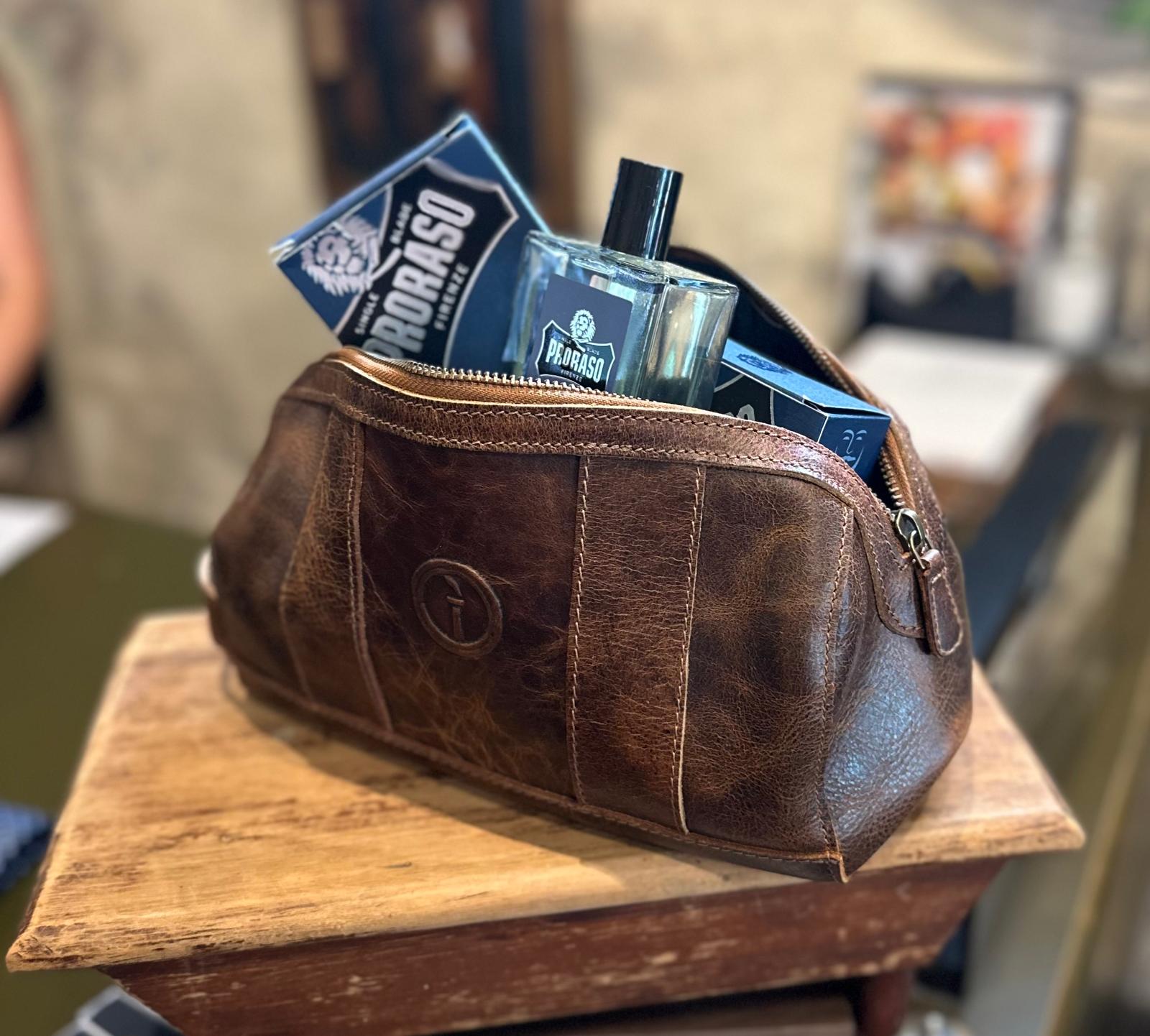Leather Toiletry Bag