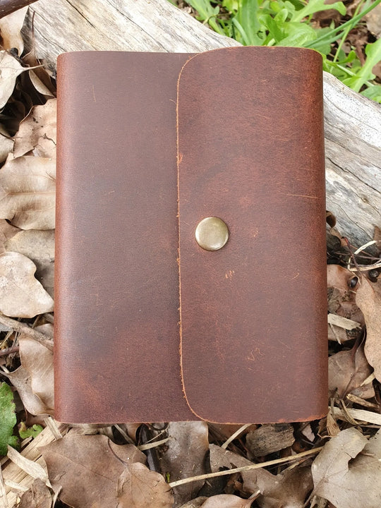 Leather Journal Refillable - A6 - Clip