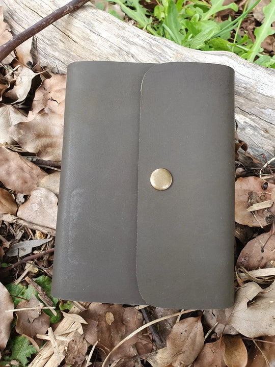 Leather Journal Refillable - A6 - Clip