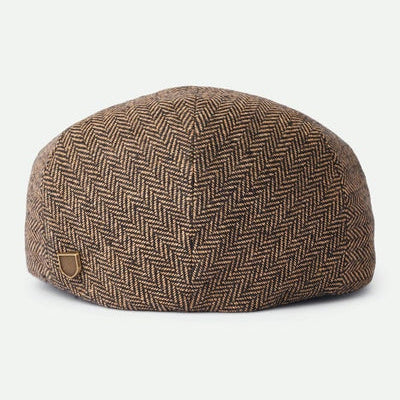 Brixton Hooligan Flat Cap - Brown/Khaki