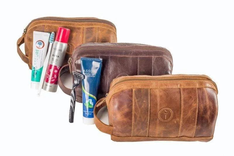 Watson leather toiletry bag Online Bags - Toiletry watson-leather-toiletry-bag indepal-leather.myshopify.com