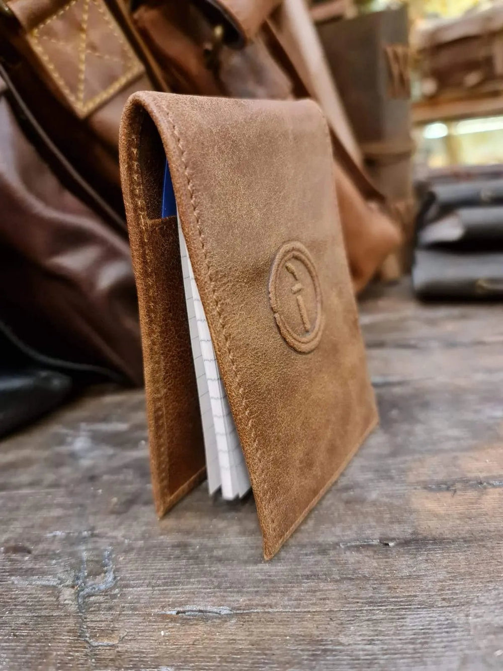 Indepal Leather JOURNAL Crazy Horse Tan Leather Notebook Cover - pocket book Journals - Other leather-notebook-cover-pocket-book indepal-leather.myshopify.com