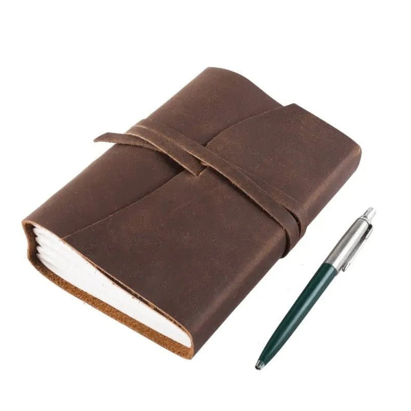 Indepal Leather Journals Brown JOURNAL - Manaf  A6 Journals - A6 journal-manaf-a6 indepal-leather.myshopify.com
