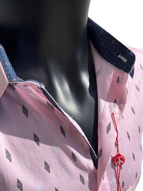 John Lennon English Laundry Whitney Town Pink Shirt - Close View