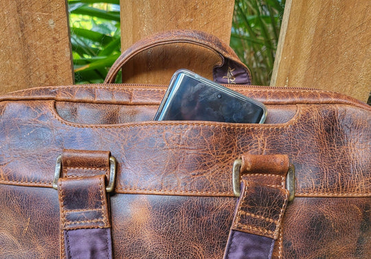 Laptop Bag with Separate Phone Pocket