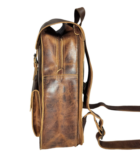 leather backpack