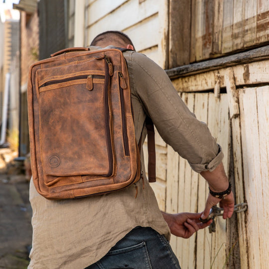 Arno leather messenger bags for men