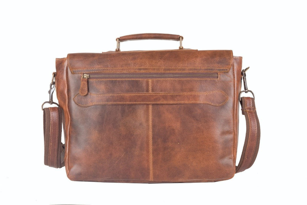 Benny Satchel mens leather computer bag online