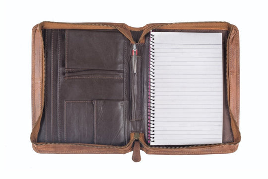 Leather Business Folder-Branson - A5