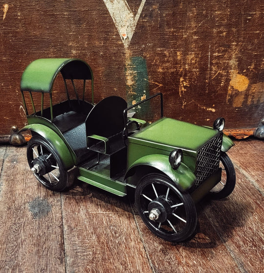 vintage classic green Metal Car 