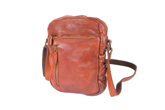 Mens Satchel Bag -Cognac - Chadwick