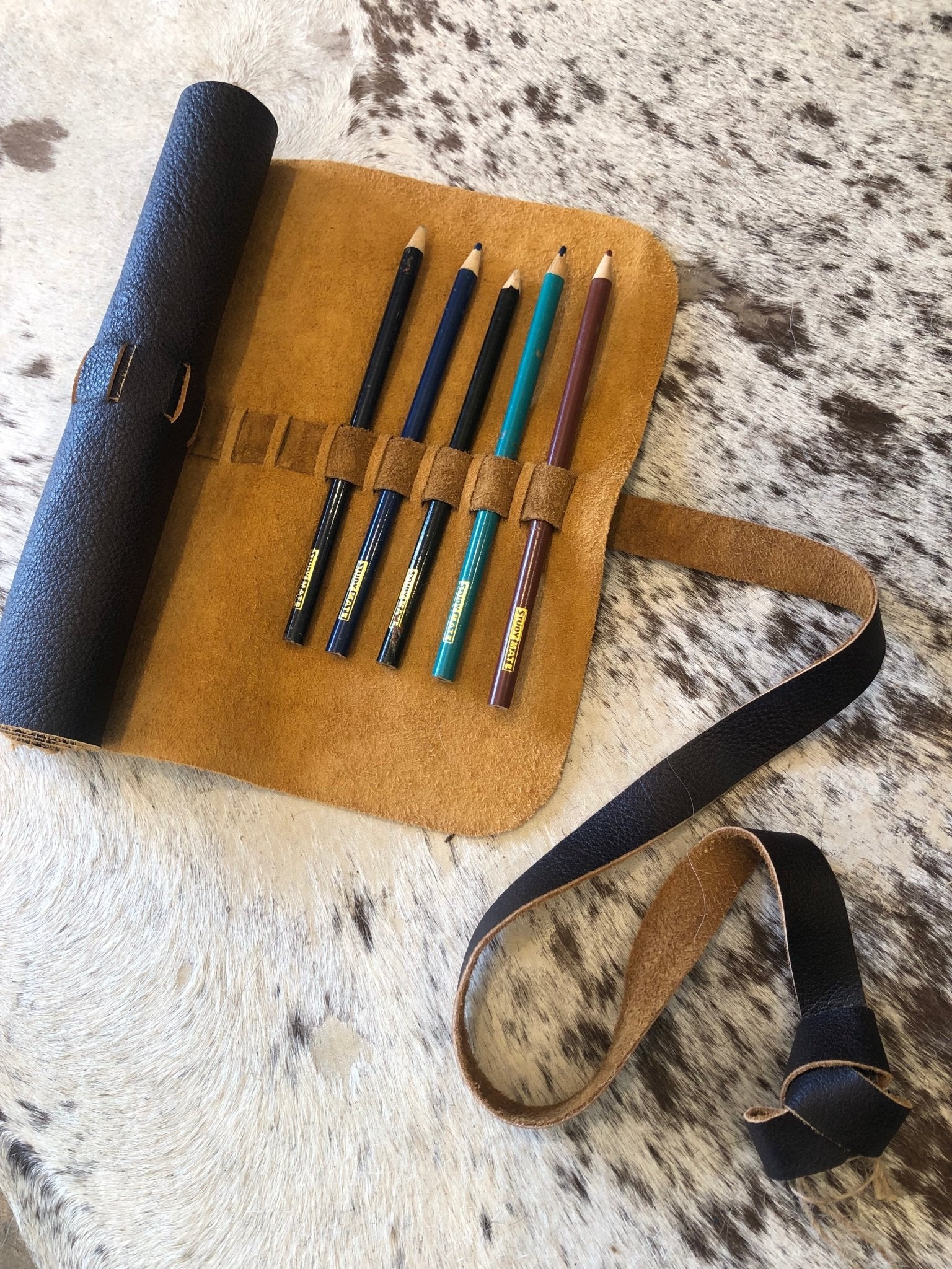 Leather Artist Pencil Roll