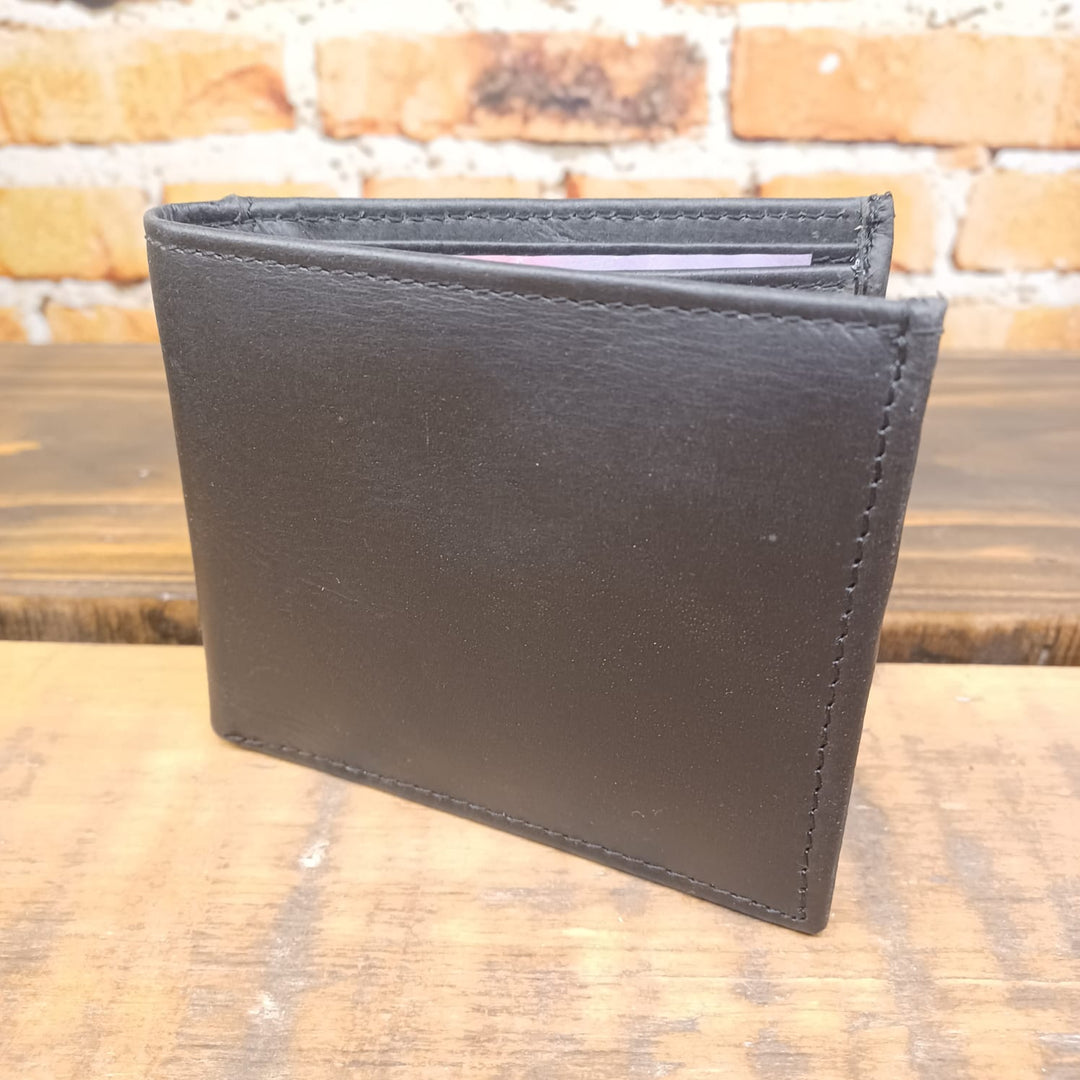 Mens Leather Wallet Slot Open