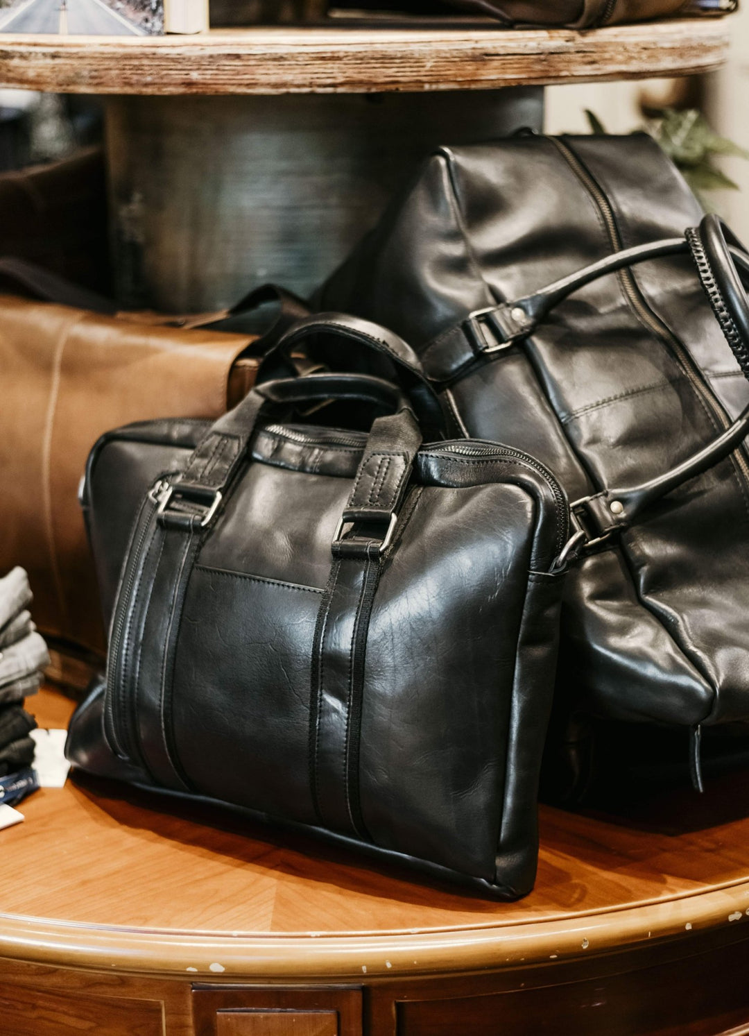 Lincoln Satchel Bag - Antique Black