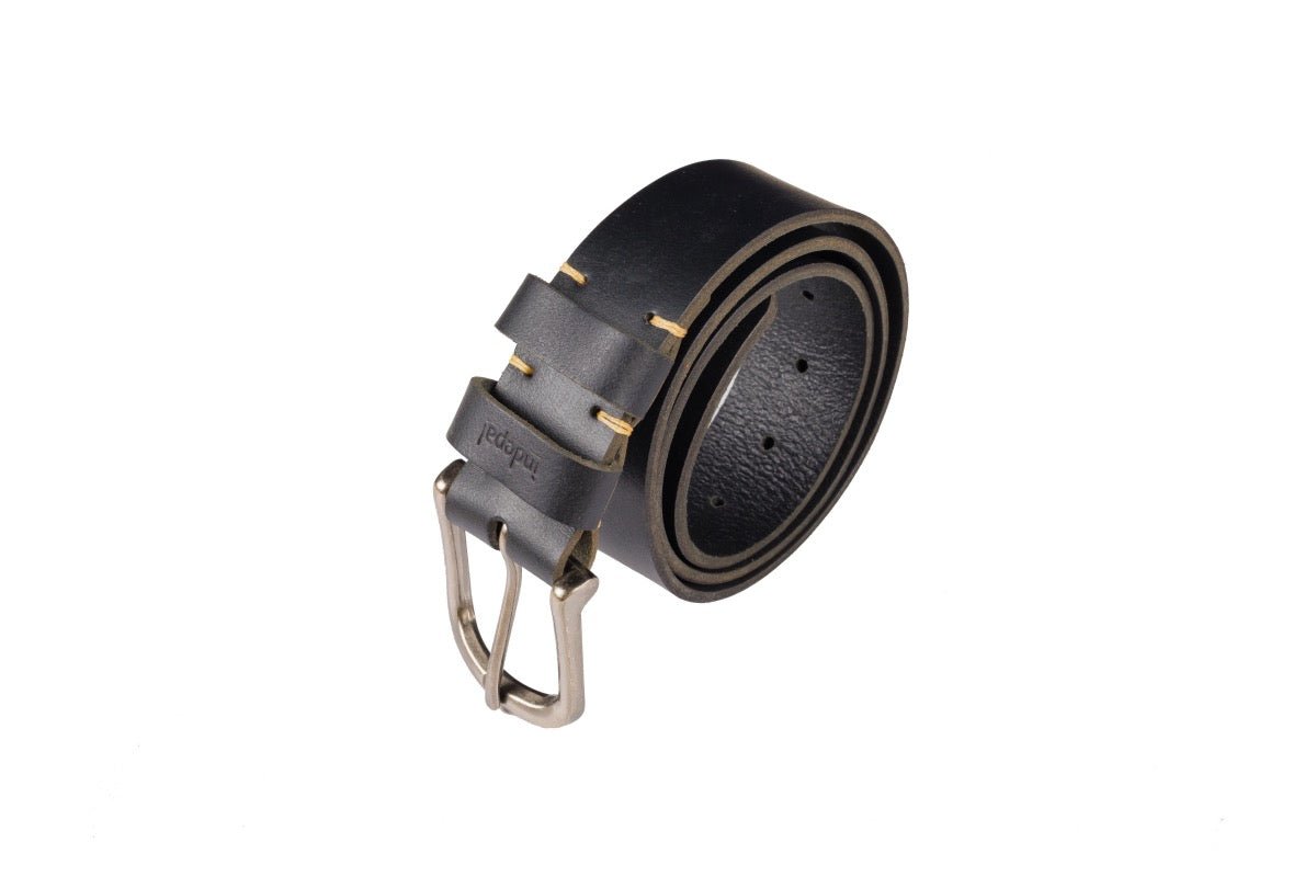 Black leather Belt - Jack 