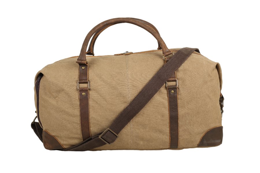 Trooper Canvas Duffle mens leather travel bag australia Online