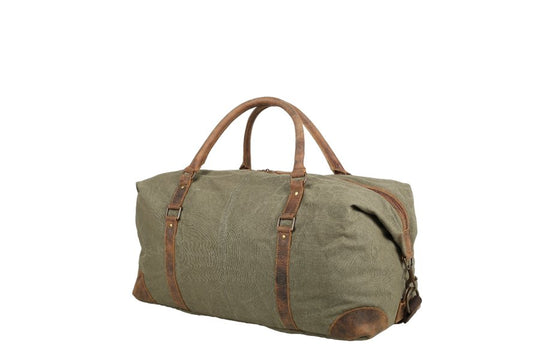 Trooper Canvas Duffle mens leather travel bag online Canvas Range trooper-canvas-duffle indepal-leather.myshopify.com