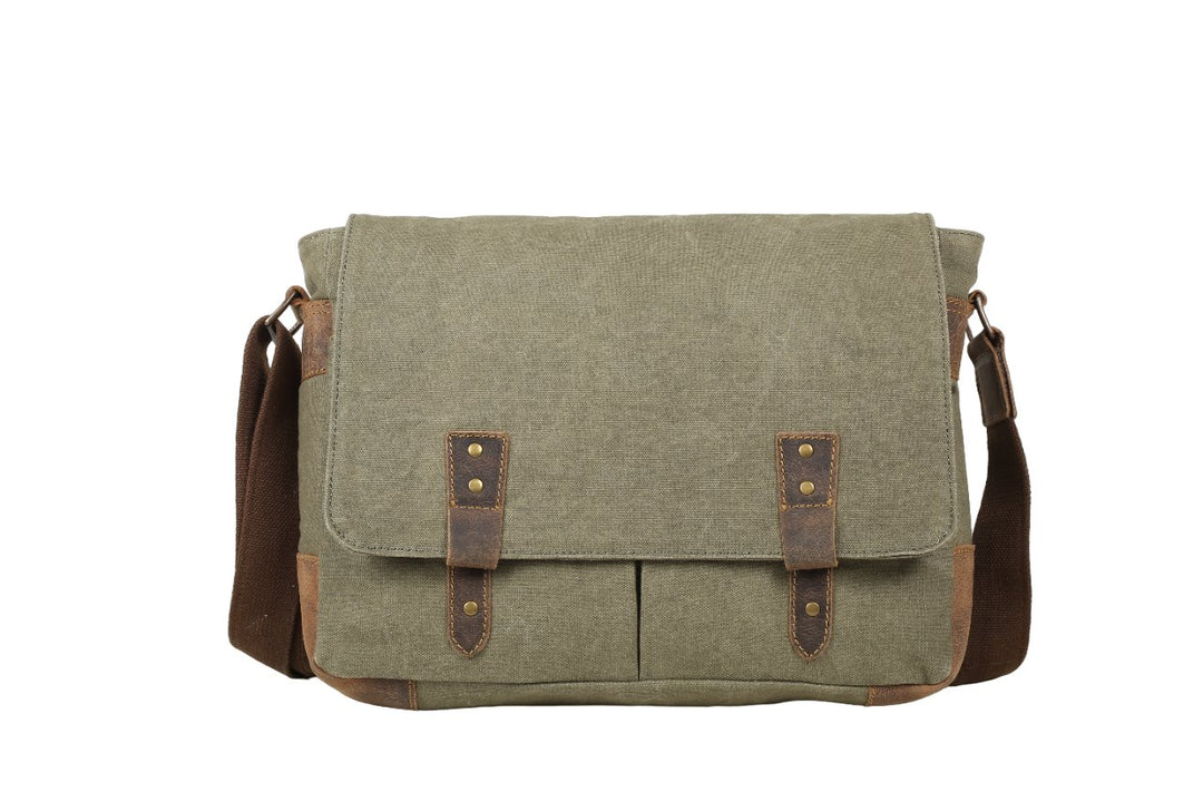 Trooper Canvas Messenger - 15 mens leather computer bag online