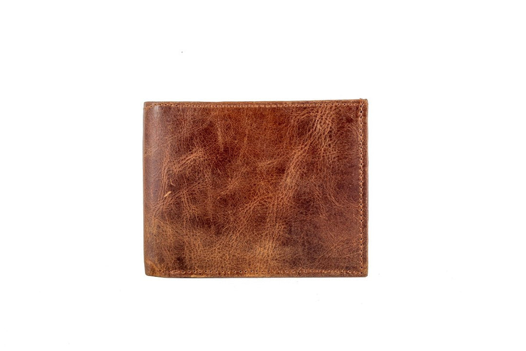 Mens Leather Wallet Slot Open