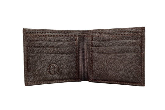 Mens Leather Wallet Slot Open