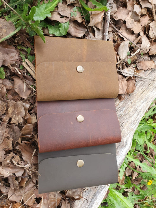 Leather Journal Refillable-A6-Clip