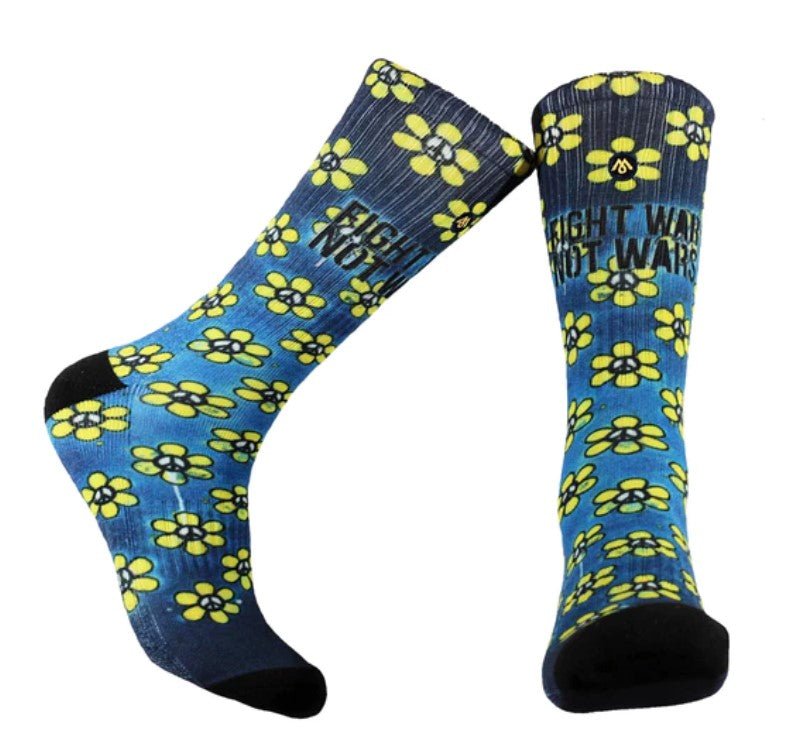 Mennie - Fight War Not War PEACE - Socks